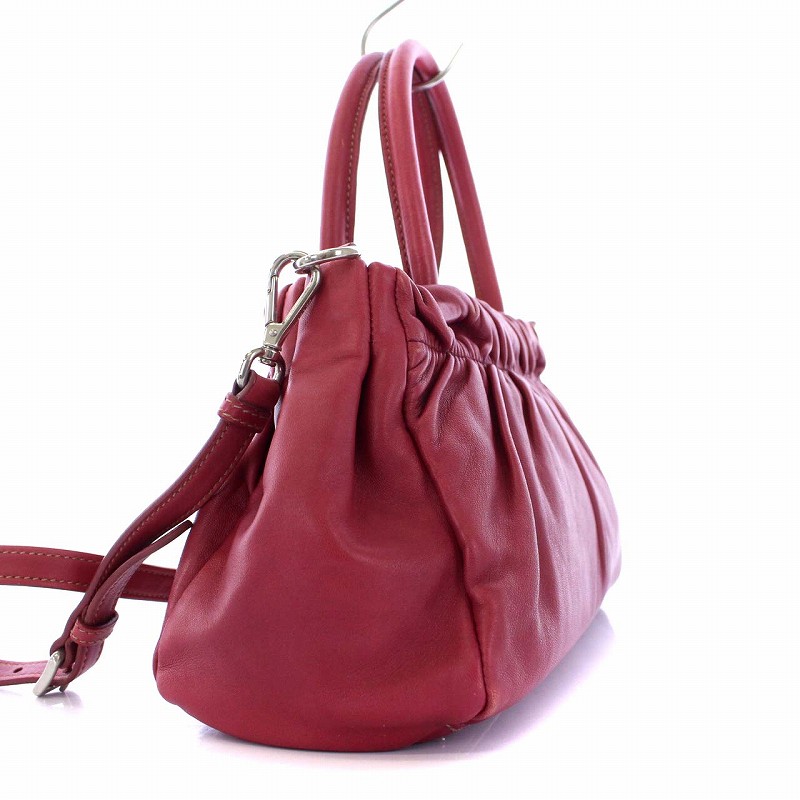 プラダ PRADA ハンドバッグ ショルダーバッグ 2WAY ナッパレザー 