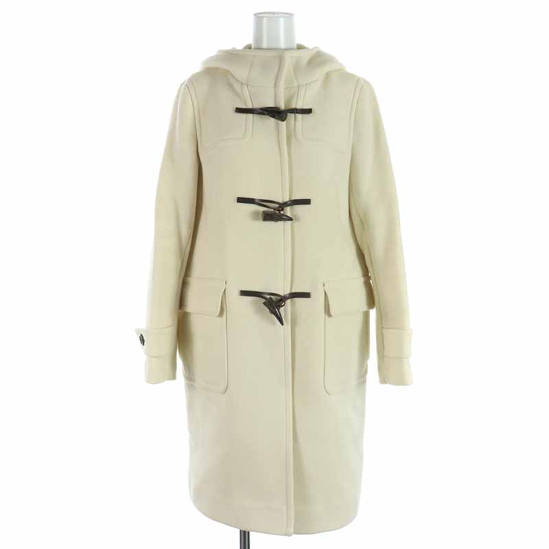 グリーンレーベルリラクシング ユナイテッドアローズ Green Label Relaxing ダッフルコート ロング ウール フード 40 L 白 ホワイト Yi3 レディース 081 ベクトルパーク