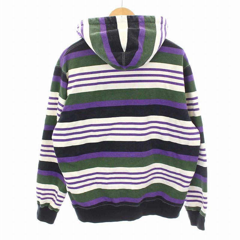 シュプリーム SUPREME 18SS STRIPED HOODED SWEATSHIRT パーカー 