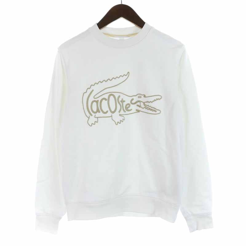 ラコステ LACOSTE ビッグロゴ刺しゅうクルーネックスウェット 