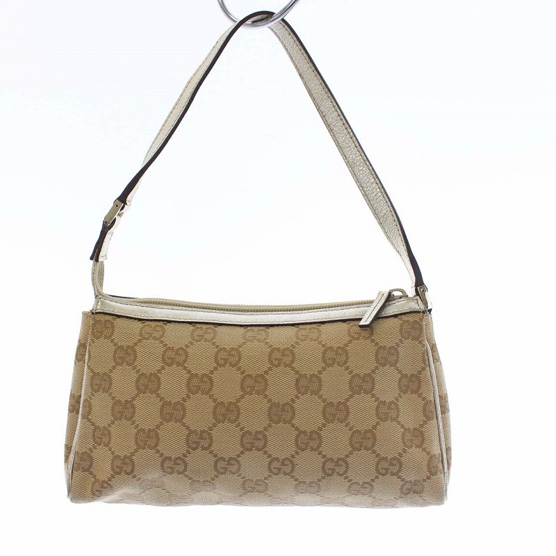 グッチ GUCCI GGキャンバス アクセサリーポーチ ハンドバッグ 裏地 