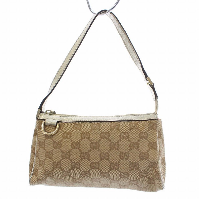 グッチ GUCCI GGキャンバス アクセサリーポーチ ハンドバッグ 裏地  