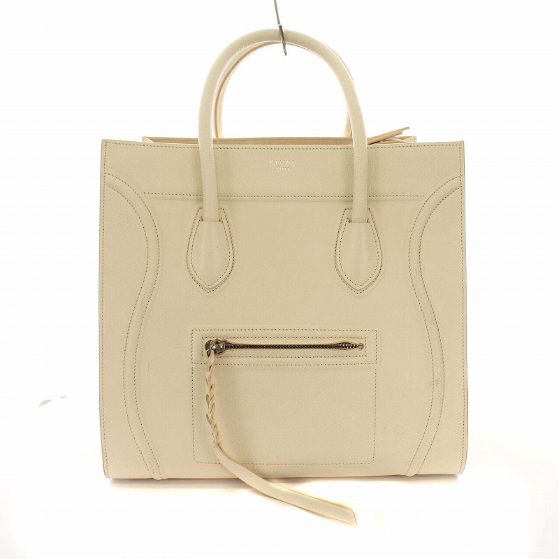 楽天市場】中古 セリーヌ ラゲージ ファントム キャンバス アイボリー