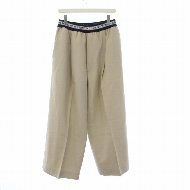 セリーヌ CELINE 18AW フィービー期 ウエストロゴワイドパンツ  