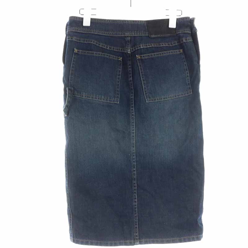 グッチ GUCCI デニムスカート タイトスカート ひざ丈 サイドボタン 38  