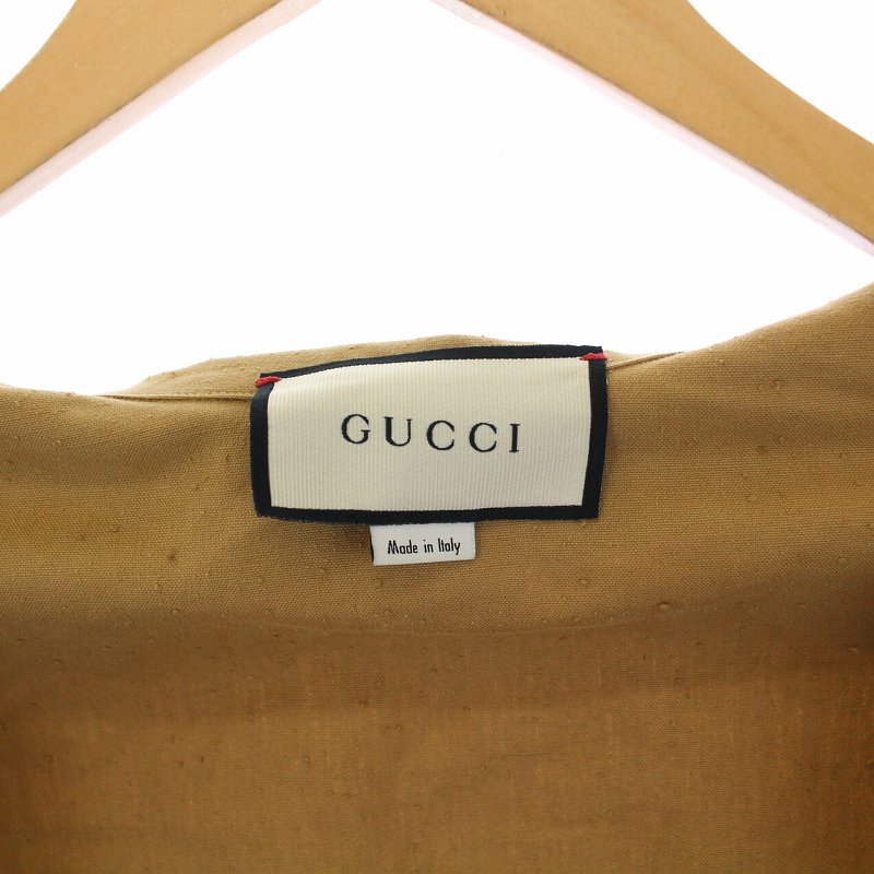 グッチ GUCCI 20SS ORGASMIQUE ネップ テーラードジャケット 刺繍 金  