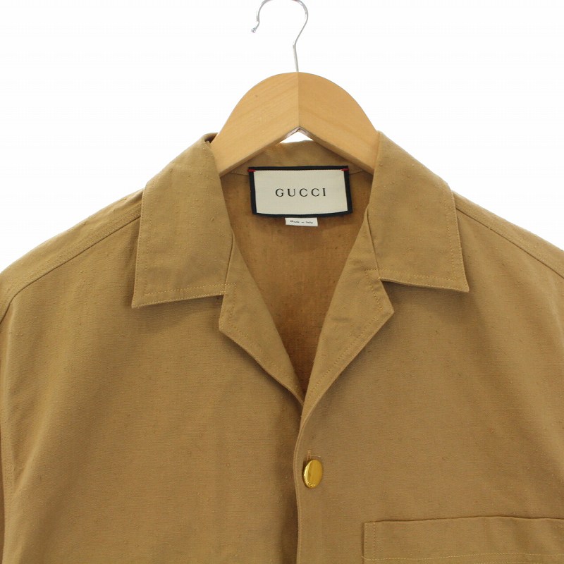 グッチ GUCCI 20SS ORGASMIQUE ネップ テーラードジャケット 刺繍 金  