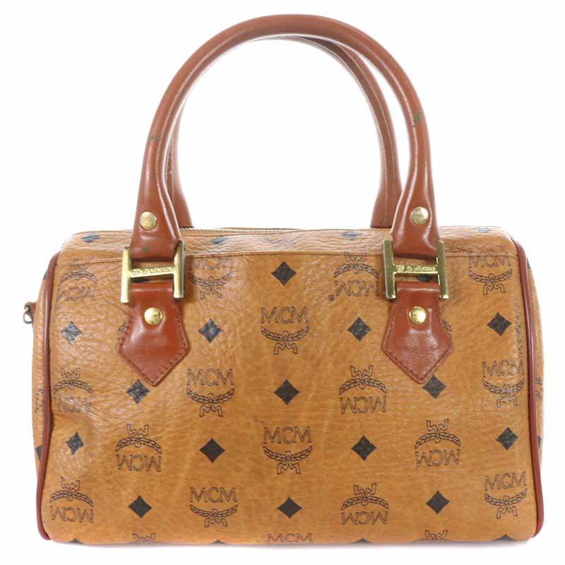 エムシーエム MCM ミニボストンバッグ ショルダーバッグ 2way レザー 
