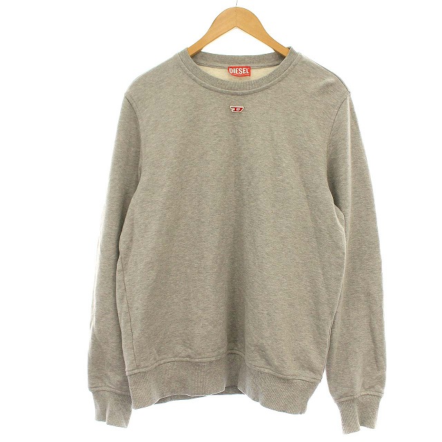 ディーゼル DIESEL スウェット Dロゴ トレーナー 長袖 M グレー /☆G 