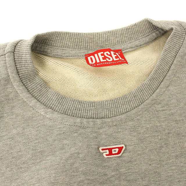 ディーゼル DIESEL スウェット Dロゴ トレーナー 長袖 M グレー /☆G 
