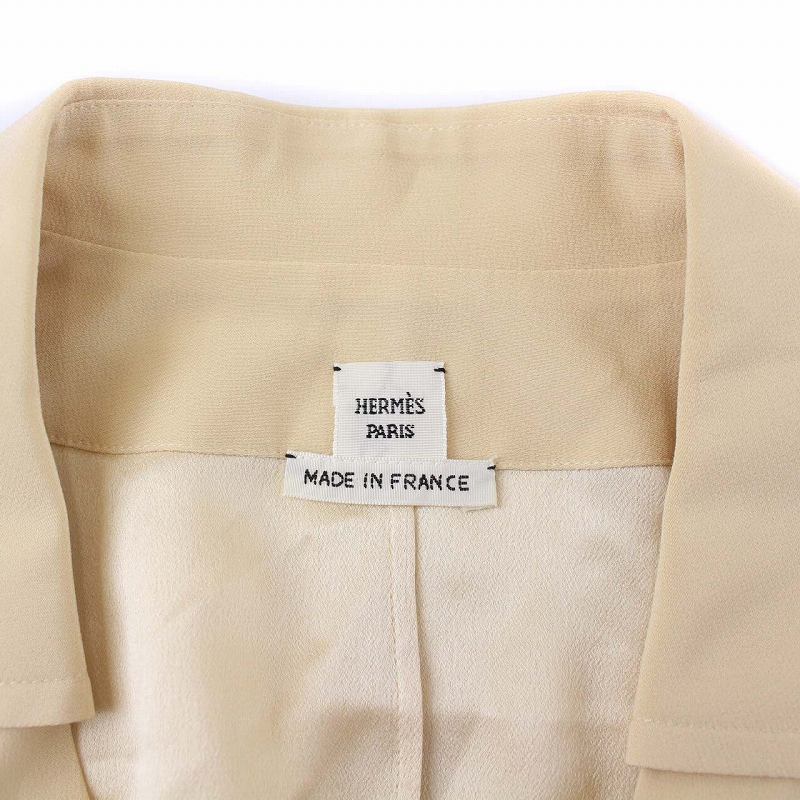 エルメス HERMES 21SS スキッパー プルオーバー ブラウス シャツ 