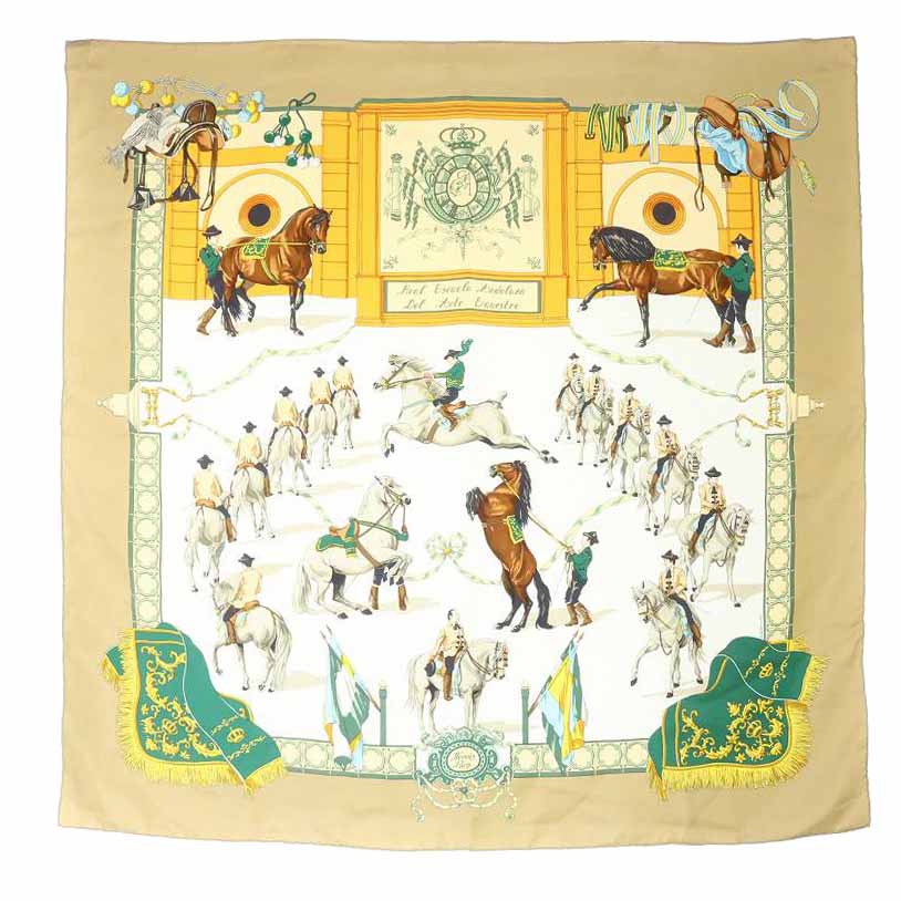 エルメス HERMES カレ90 Real Escuela Andaluza Del Arte Ecuestre  