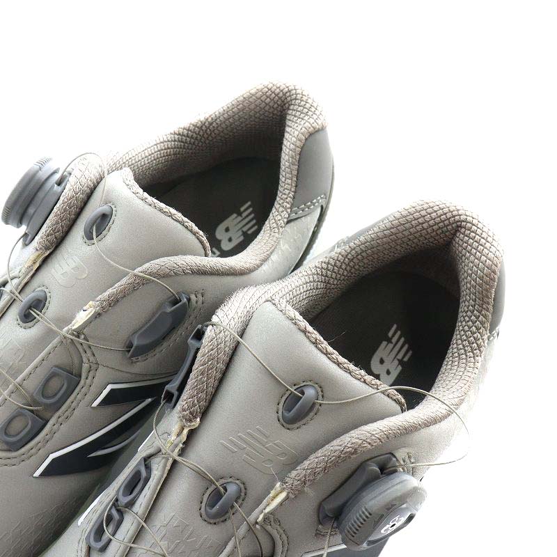 【美品】NEW BALANCE ニューバランス MG1000GY ゴルフシューズ グレー系 26 [240001203318]【中古】メンズ ニューバランス NEW BALANCE MG1000GY ゴルフシューズ スニーカー 26.5