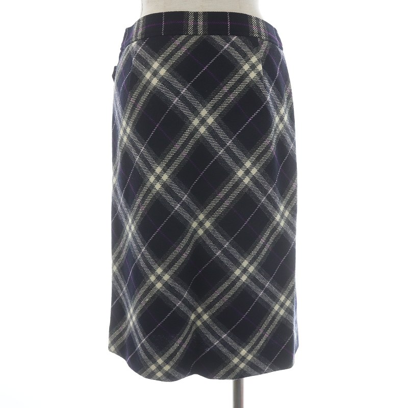 バーバリー ロンドン BURBERRY LONDON ラップスカート タイト ひざ丈  