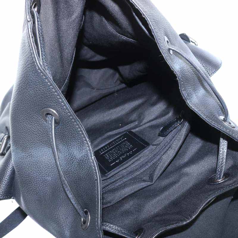 コーチ COACH ハドソン HUDSON リュックサック バックパック レザー 黒 