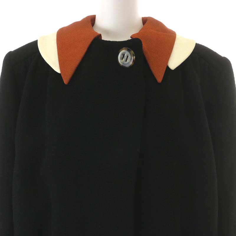 MIU MIU ミュウミュウ ステンカラーコート ジャケット ミドル丈 ブラック miumiu(ミュウミュウ) 00's Archive Nylon Quilted Stencil