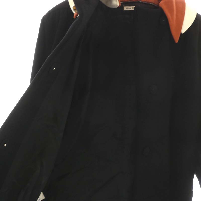 MIU MIU ミュウミュウ ステンカラーコート ジャケット ミドル丈