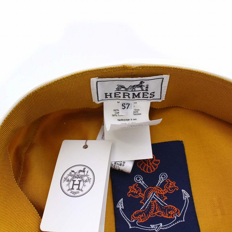 HERMES エルメス キャスケット ダニ 56 帽子 マリン セリエボタン HERMES エルメス キャスケット ダニ 56 帽子 マリン セリエボタン