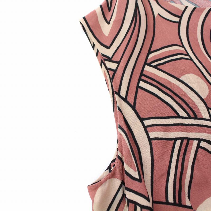 されていま Marni マルニ ワンピース ロング ノースリーブ 総柄 42 L ピンク ベージュ 黒の通販 By ベクトル ラクマ店 マルニならラクマ もございま