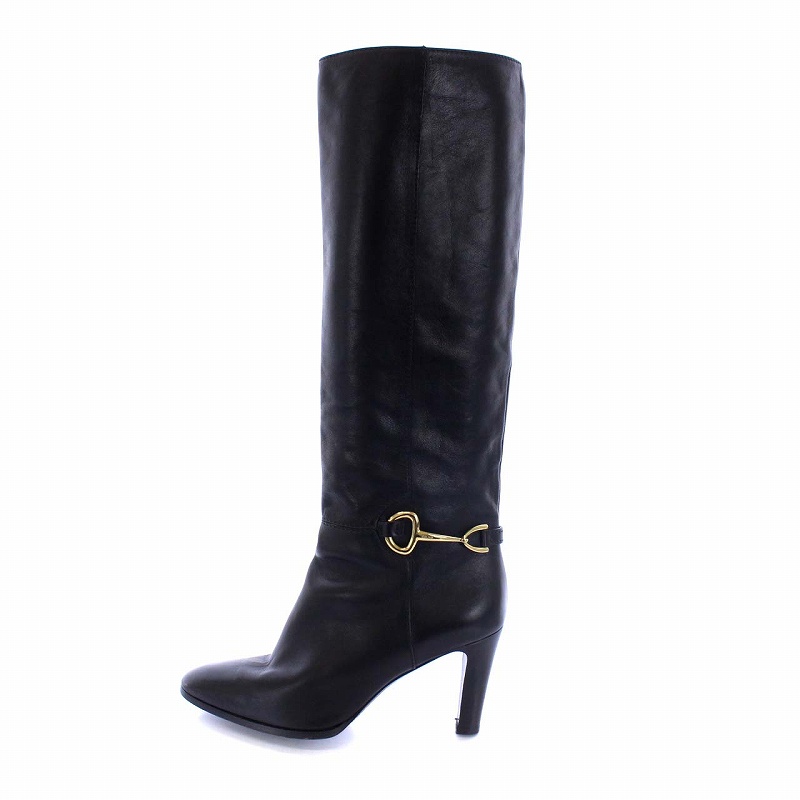 セリーヌ CELINE 20SS ホースビット ロングブーツ ハイヒール レザー  