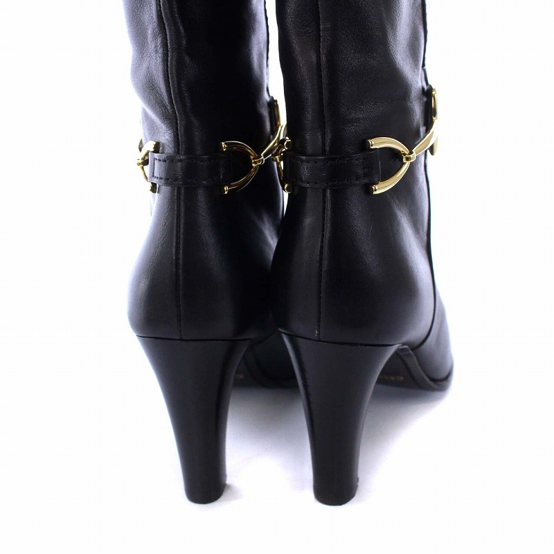 セリーヌ CELINE 20SS ホースビット ロングブーツ ハイヒール レザー  