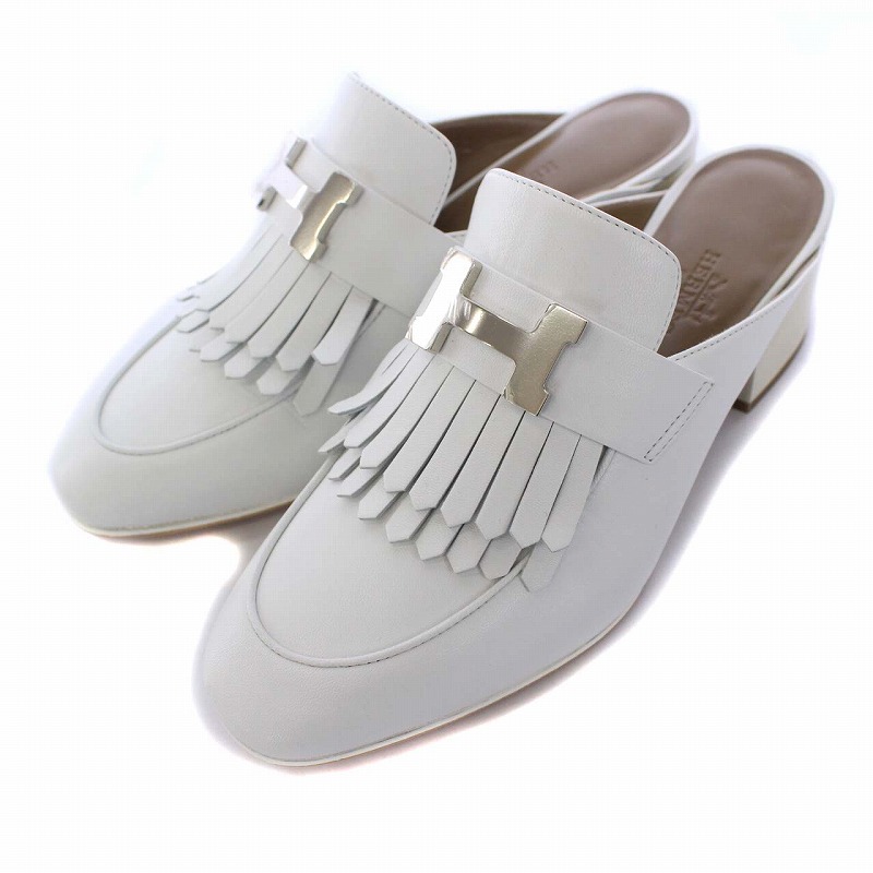 未使用品 エルメス HERMES TUILERIES コンスタンス タッセル サンダル 