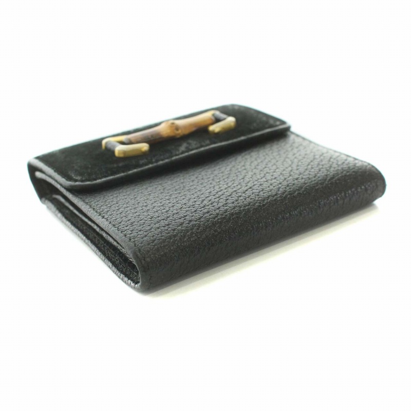 グッチ GUCCI バンブー Bamboo 財布 二つ折り 小銭入れ がま口