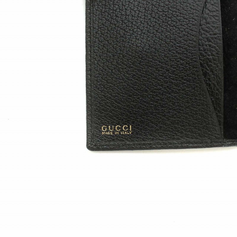 グッチ 折り財布 バンブー スエード ブラック グッチ GUCCI バンブー Bamboo 財布 二つ折り 小銭入れ がま口