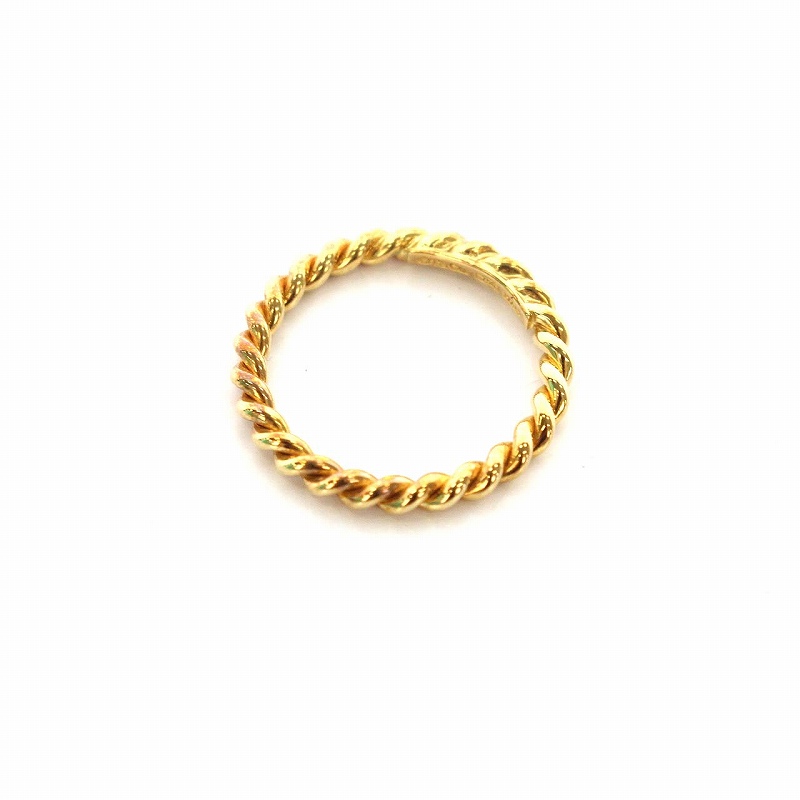 ティファニー TIFFANY & CO. ツイスト リング 指輪 750 K18 9号 