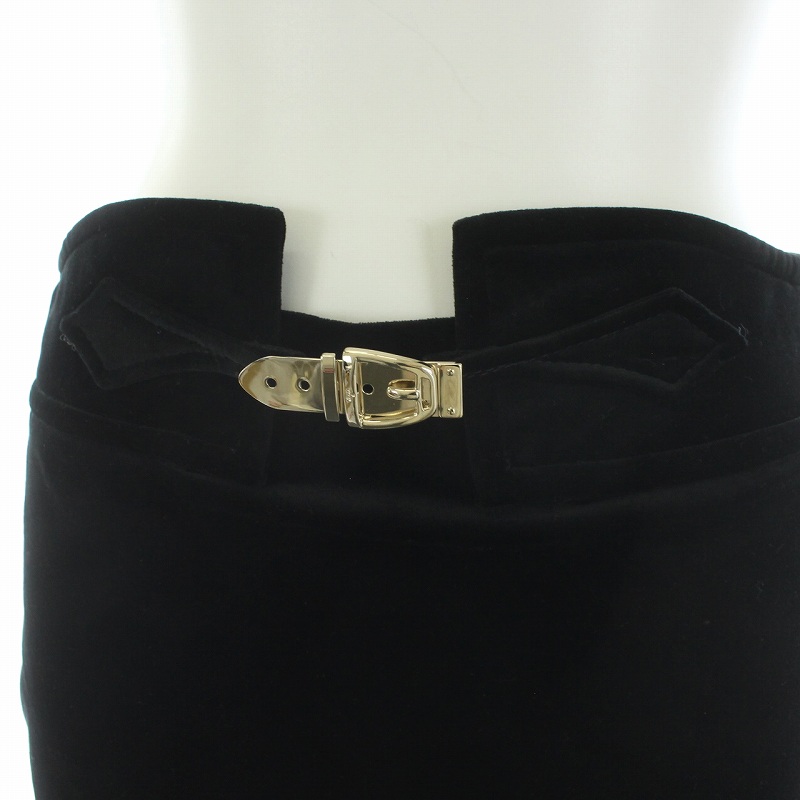 グッチ　スカート　ベロア　38 グッチスカートベロア38