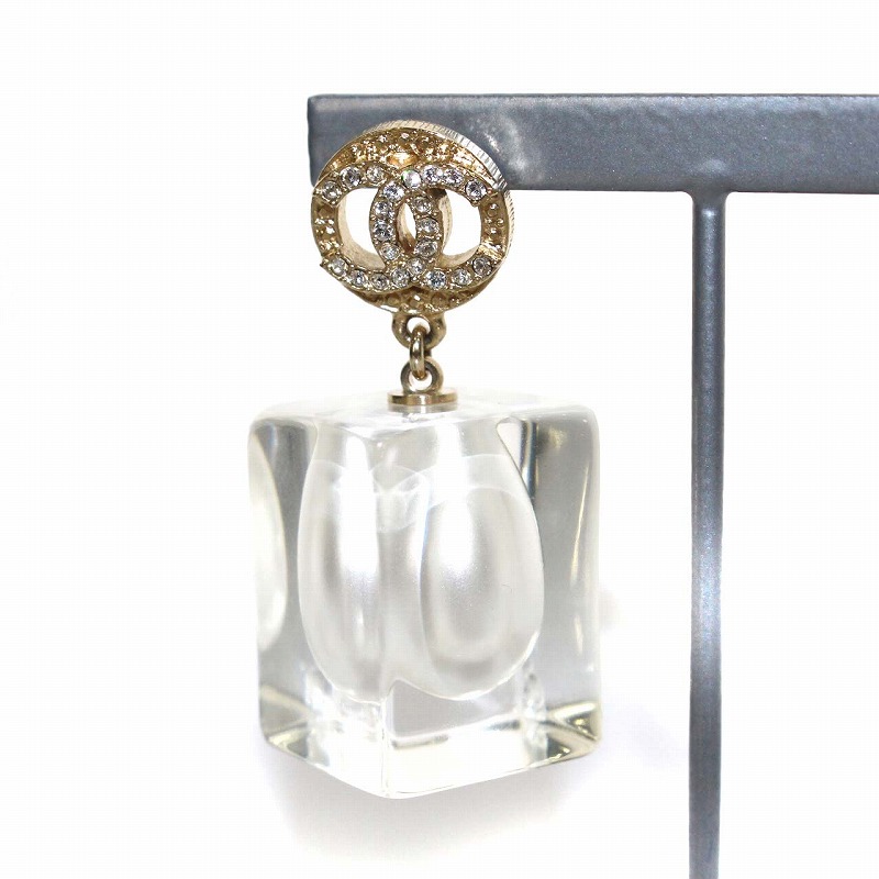 シャネル CHANEL A19K ココマーク パール スクエア ピアス 片耳 