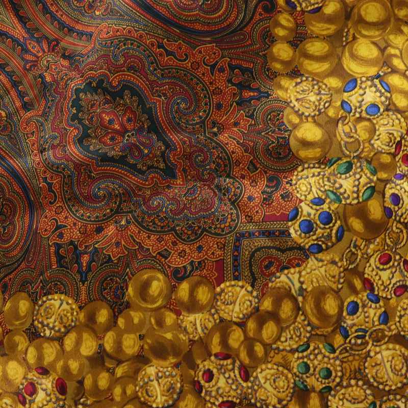 シャネル CHANEL スカーフ グリポア ブラウン