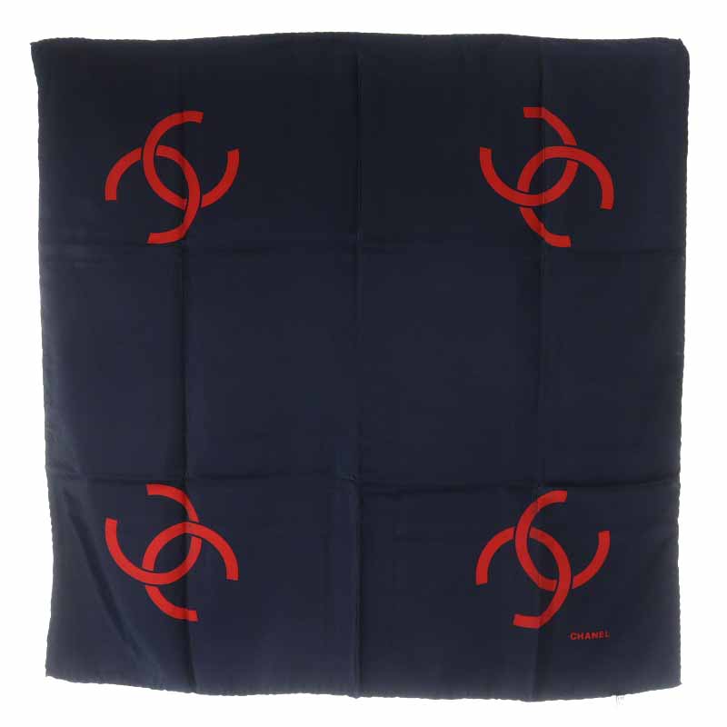 か*な様 CHANEL シルクスカーフ 赤・ネイビー か*な様 CHANEL シルクスカーフ 赤・ネイビー