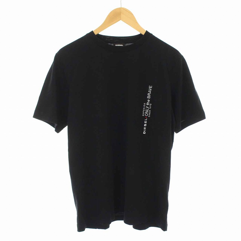 未使用品 ディーゼル DIESEL ロゴ刺繍 Tシャツ カットソー クルー 