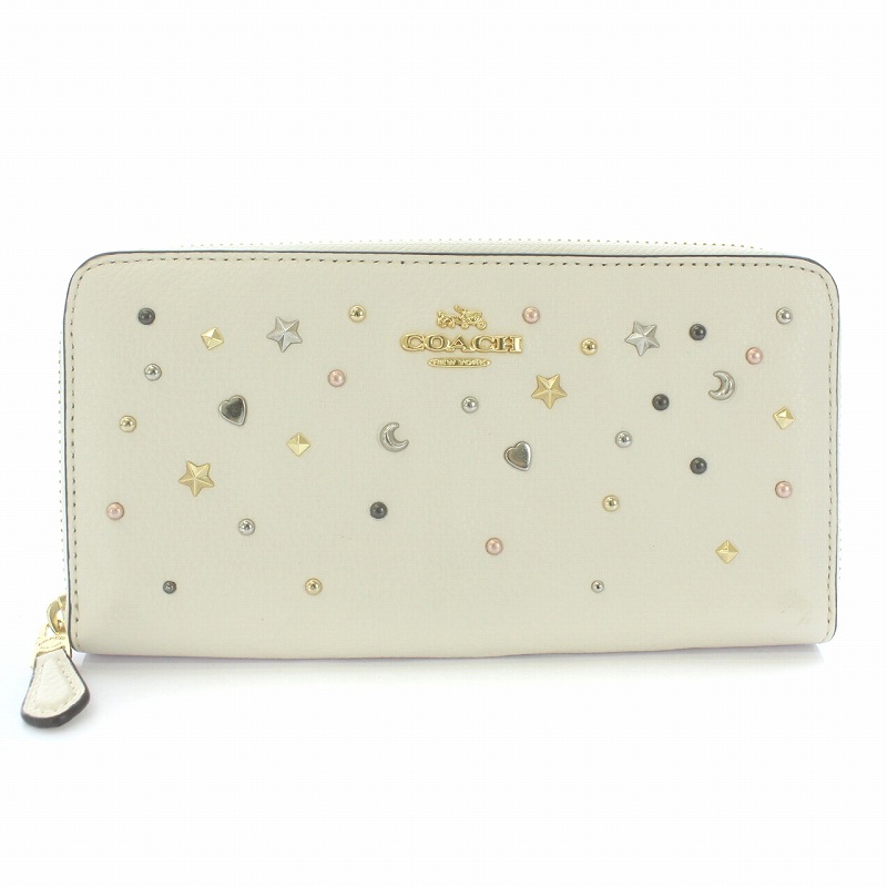 コーチ COACH スターダスト 長財布 小銭入れ ラウンドファスナー
