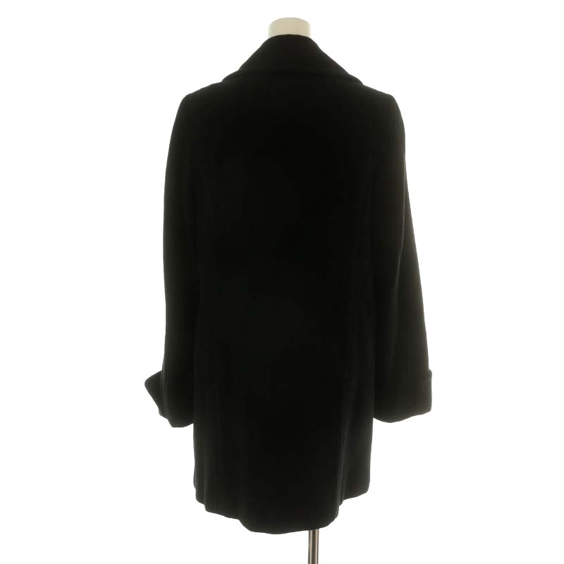 グッチ GUCCI メタルボタン チェスターコート ロング丈 ウール 40 S 黒  