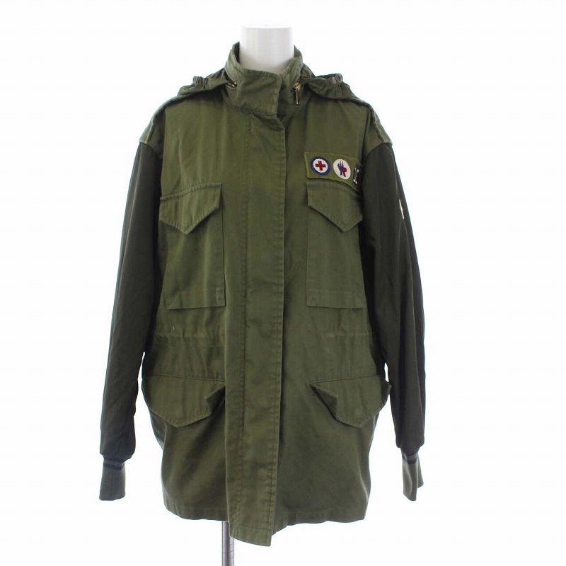 モンクレール MONCLER 17SS Zamia M-65 ミリタリージャケット ワッペン 