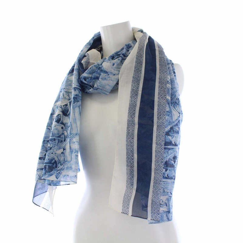クリスチャンディオール Christian Dior Cotton Athens Print Sarong 