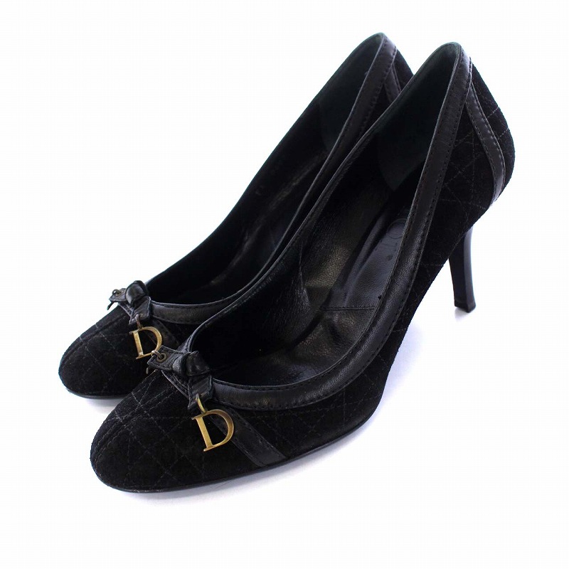 クリスチャンディオール Christian Dior パンプス スエード ピンヒール 