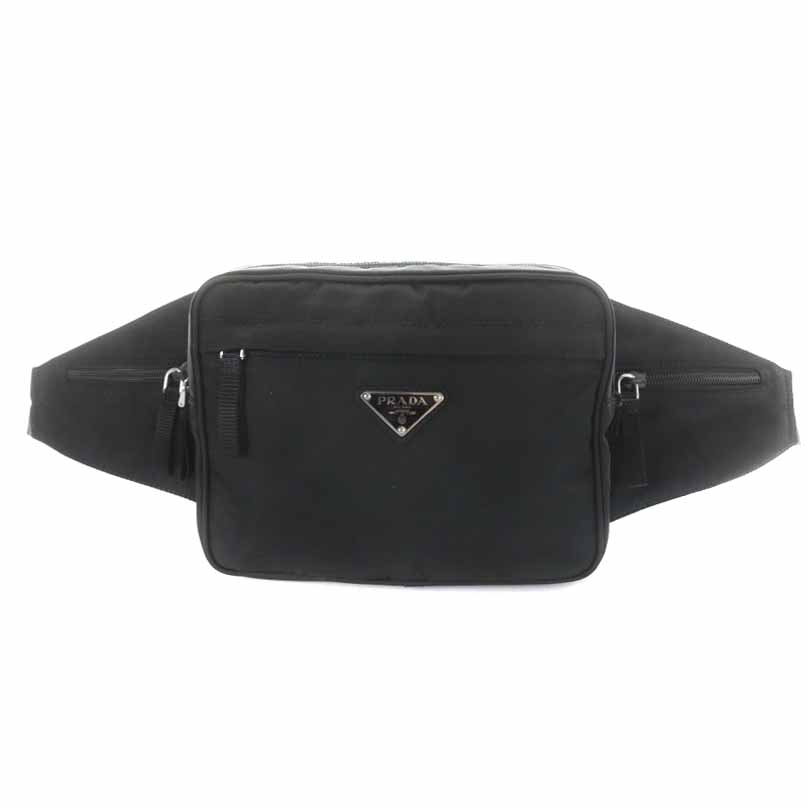 プラダ PRADA TESSUTO MONTAGN NERO ウエストバッグ ボディバッグ 