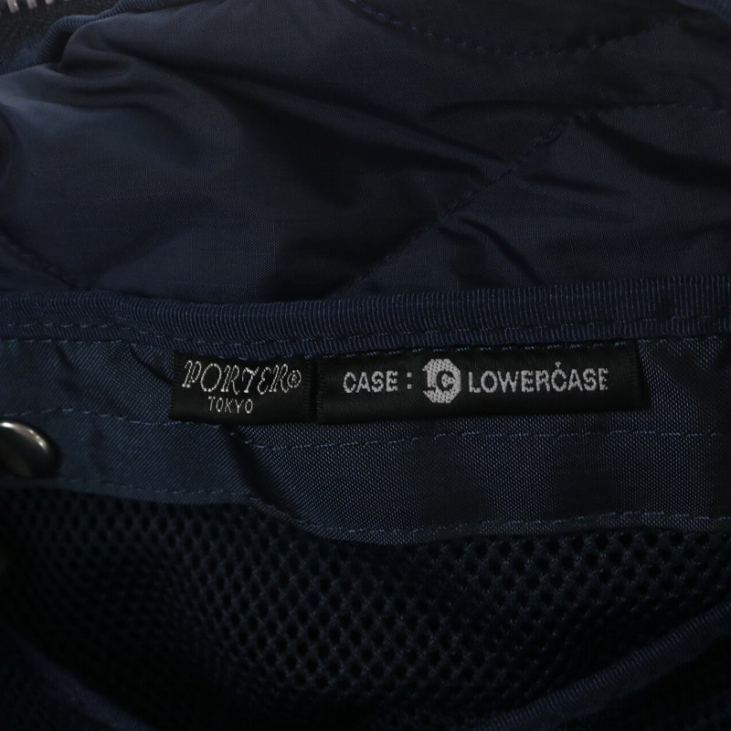 【美品】PORTER ナイロン ボストンバッグ　ドラムバッグ　ネイビー 極美品 PORTER / TANKER ポーター タンカー ボストンバッグ