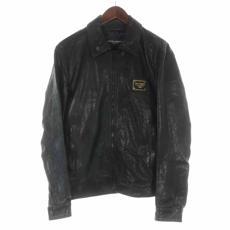 ドルチェ&ガッバーナ ドルガバ DOLCE&GABBANA レザージャケット 革 