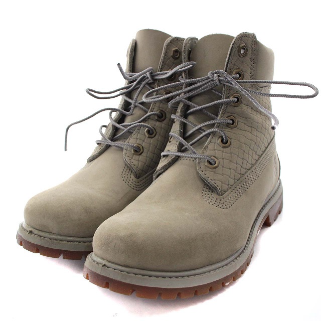 ティンバーランド Timberland AF6IN PRAM GRAY EMBOSS ショートブーツ 