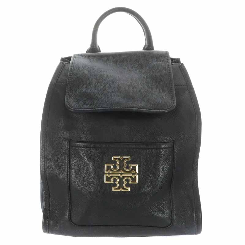 トリーバーチ TORY BURCH リュックサック デイパック レザー ロゴ 黒 