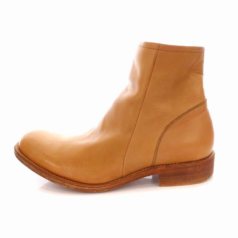 ナンバーナイン NUMBER (N)INE ZIP UP PLAIN BOOTS 復刻 ショート 