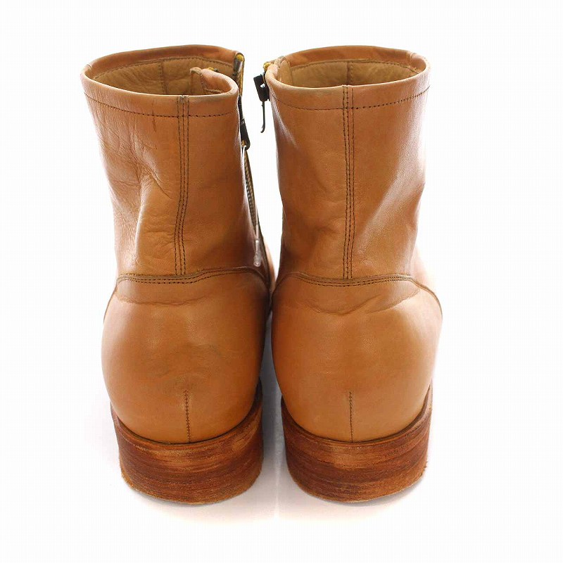 ナンバーナイン NUMBER (N)INE ZIP UP PLAIN BOOTS 復刻 ショート 