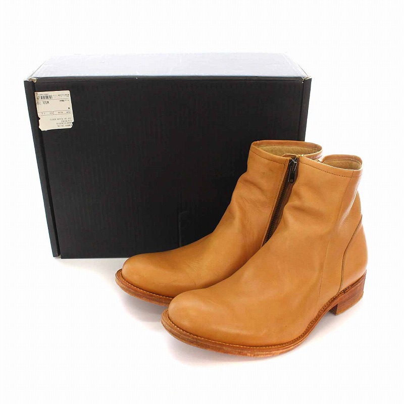 ナンバーナイン NUMBER (N)INE ZIP UP PLAIN BOOTS 復刻 ショート 
