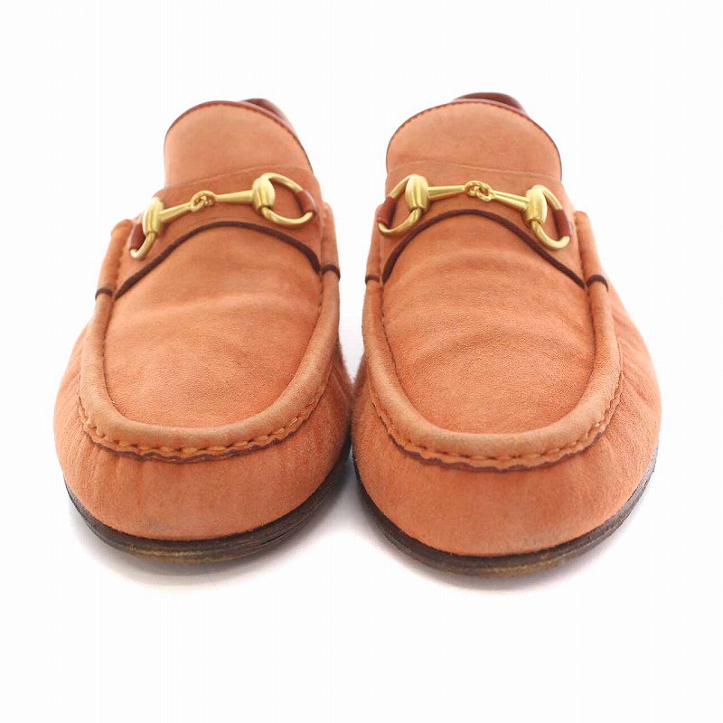 グッチ GUCCI ホースビット ローファー シューズ スエード 37C 23.5cm 