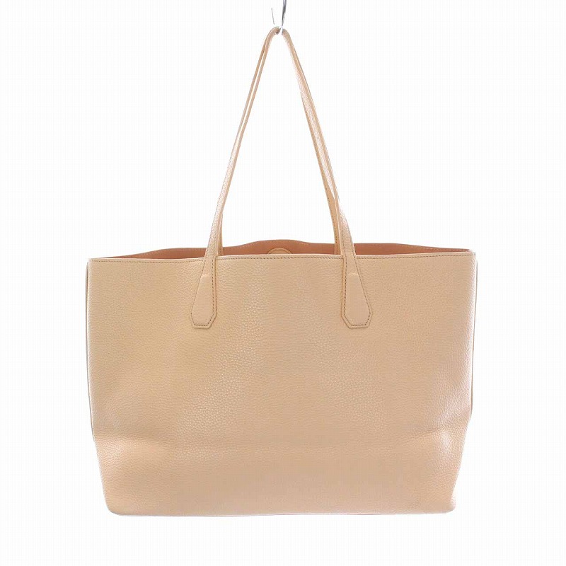 美品 TORY BURCH ベージュ トートバッグ トリーバーチ TORY BURCH トートバッグ レザー ピンクベージュ /YM
