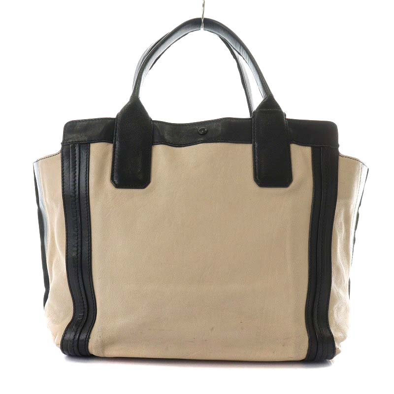 クロエ CHLOE アリソン トートバッグ ハンドバッグ レザー ベージュ 黒  